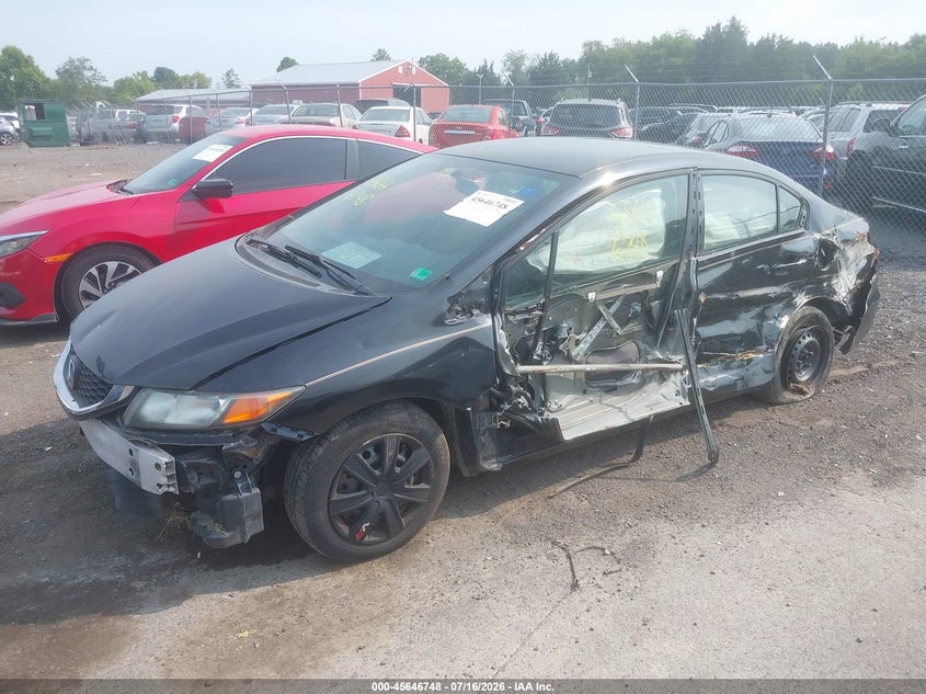 2013 Honda Civic, Left Side, IAAI, VIN 19XFB3F59DE010509 — photo 2