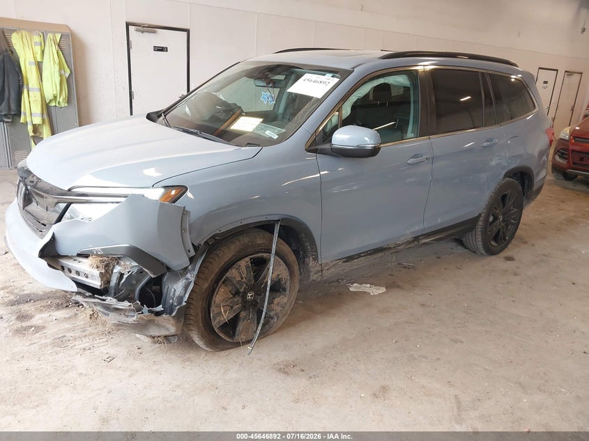 2022 Honda Pilot, Left Side, IAAI, VIN 5FNYF6H22NB094773 — photo 2