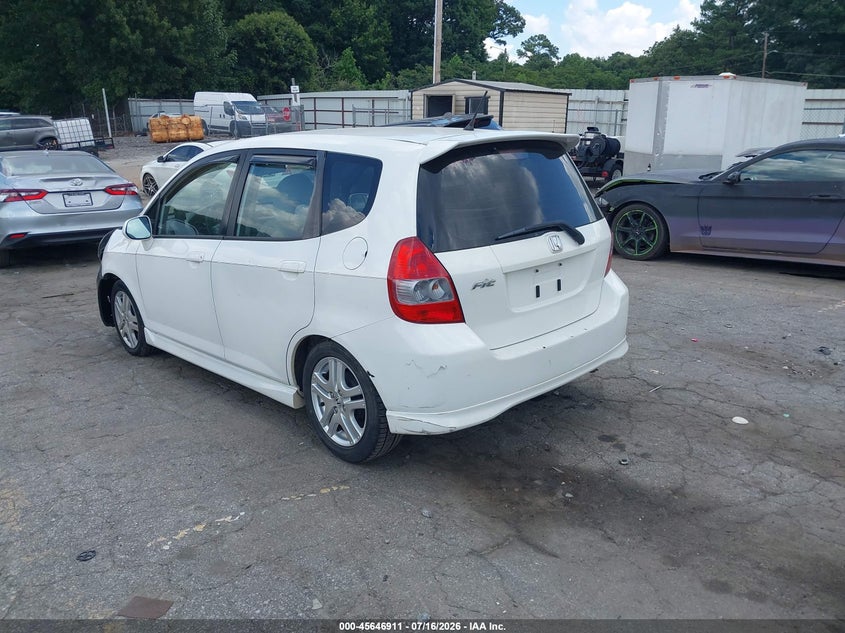 2007 Honda Fit Sport VIN: JHMGD38637S048957 Lot: 45646911