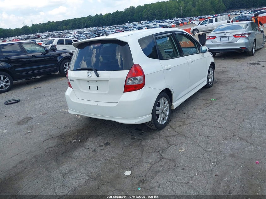 2007 Honda Fit Sport VIN: JHMGD38637S048957 Lot: 45646911