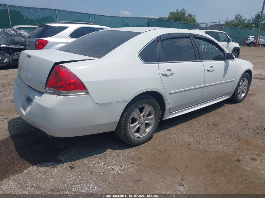 CHEVROLET IMPALA LIMITED 2014 VIN 2G1WA5E32E1136304