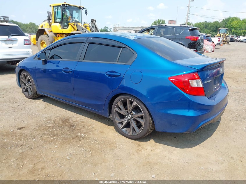 Vin: 2hgfb6e52ch701619, lot: 46145485, honda civic si 20123