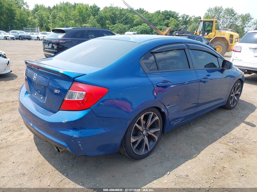 Vin: 2hgfb6e52ch701619, lot: 46145485, honda civic si 20124