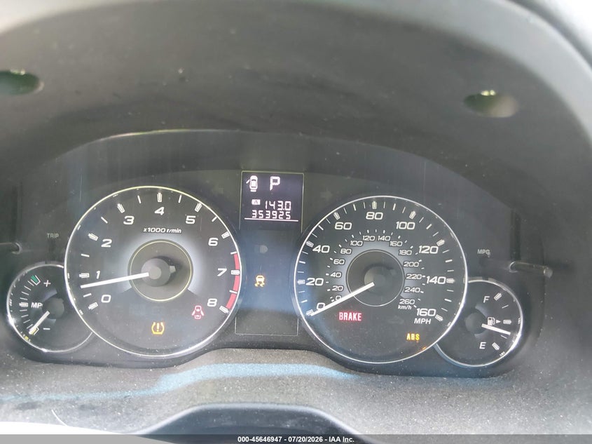 2010 SUBARU OUTBACK auction photo 7