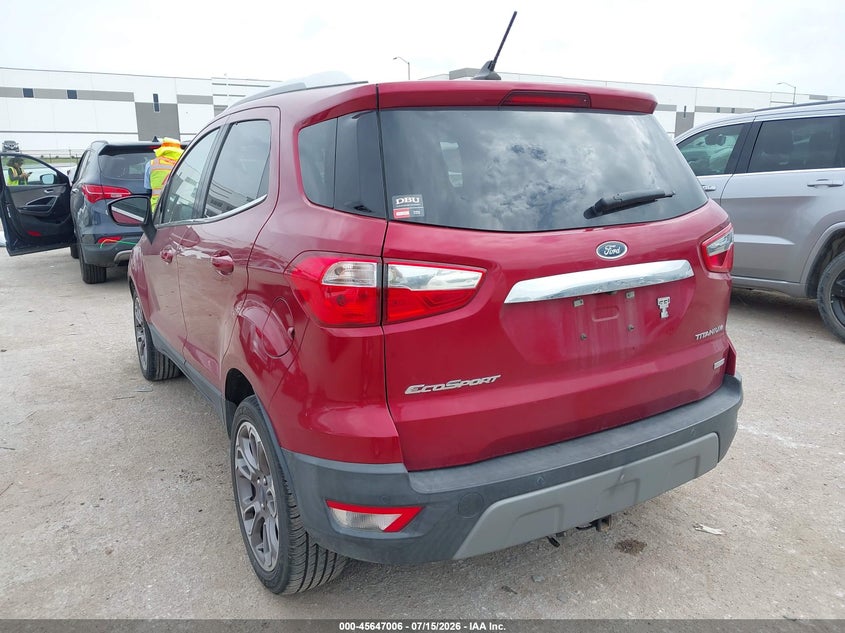 2019 Ford Ecosport Titanium VIN: MAJ3S2KE1KC261656 Lot: 45647006