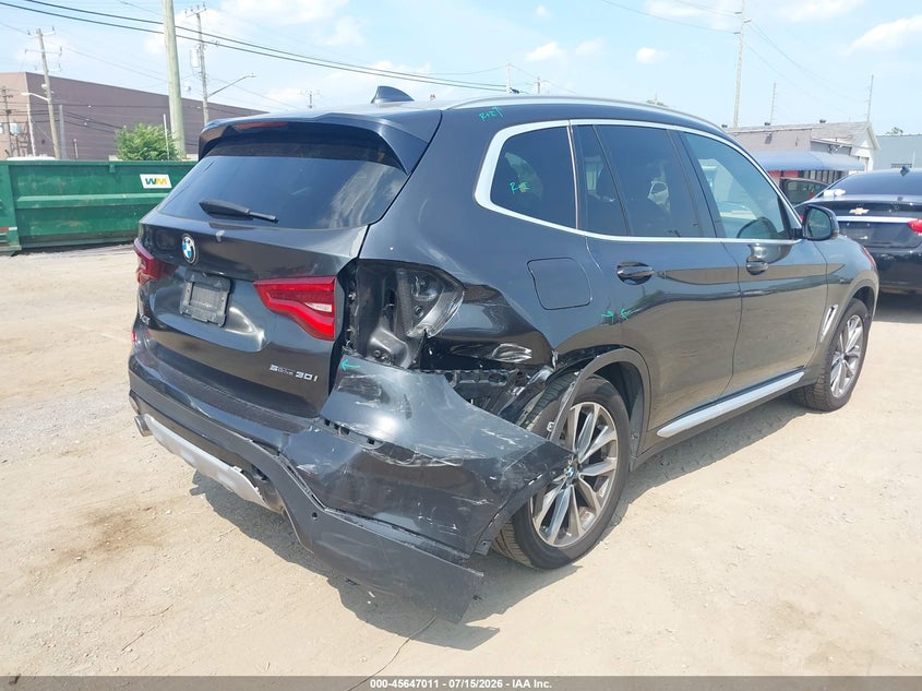 2019 BMW X3 Sdrive30I VIN: 5UXTR7C53KLR52459 Lot: 45647011