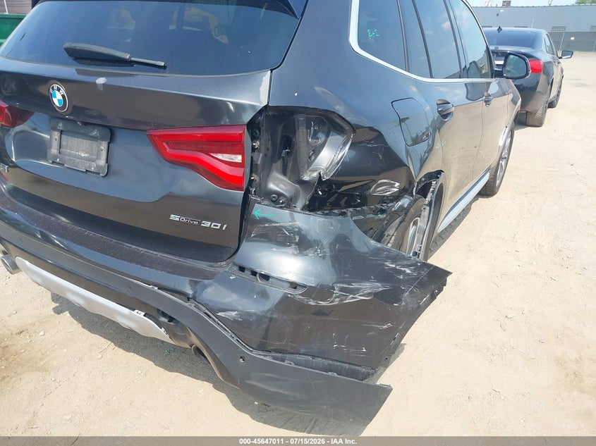 2019 BMW X3 Sdrive30I VIN: 5UXTR7C53KLR52459 Lot: 45647011