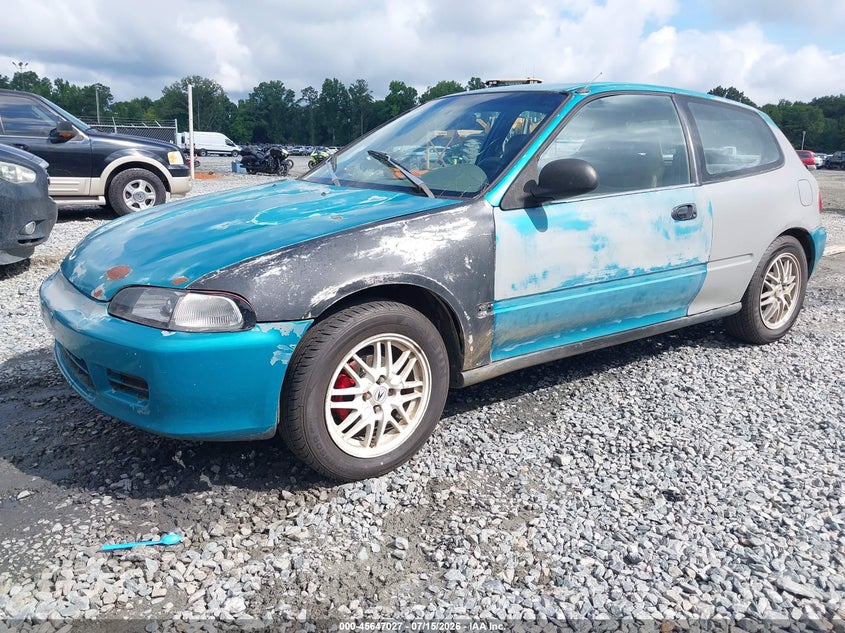 1992 Honda Civic Vx, Обычный износ, IAAI, VIN 2HGEH2368NH546429 — фото 2