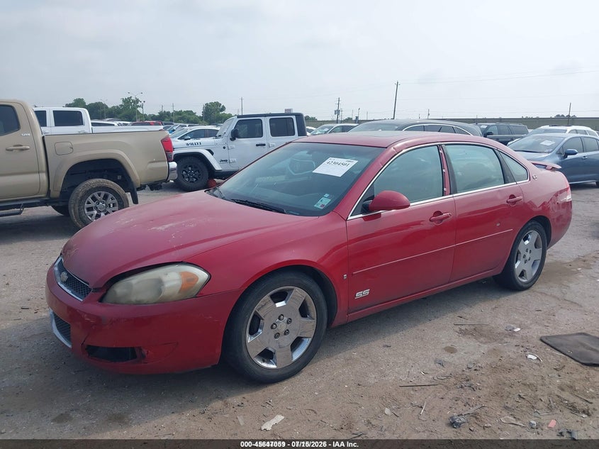 2008 Chevrolet Impala, Front End, IAAI, VIN 2G1WD58C489226207 — photo 2