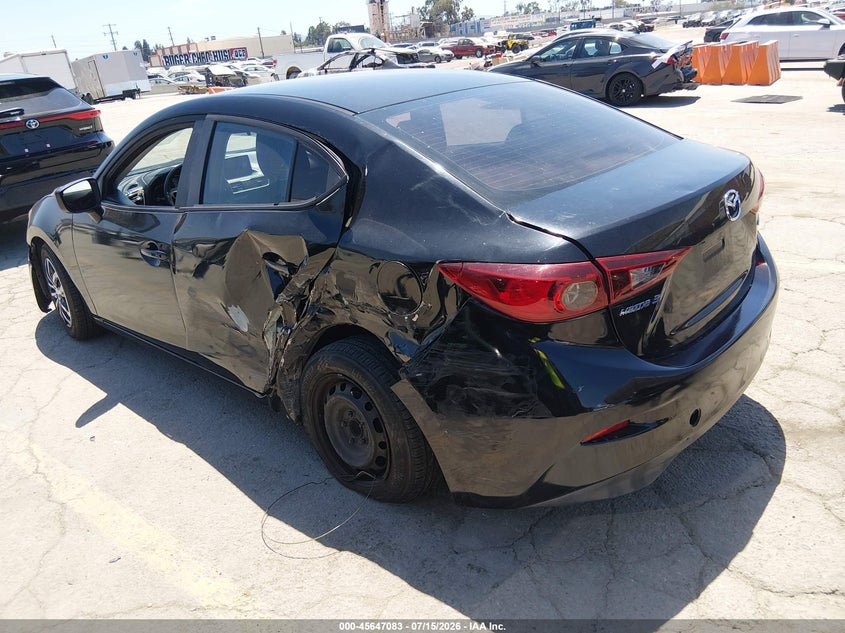 Vin: jm1bm1t78g1296854, lot: 46145637, mazda mazda3 i sport 20163