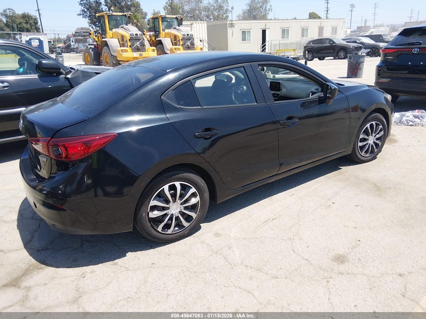 Vin: jm1bm1t78g1296854, lot: 46145637, mazda mazda3 i sport 20164