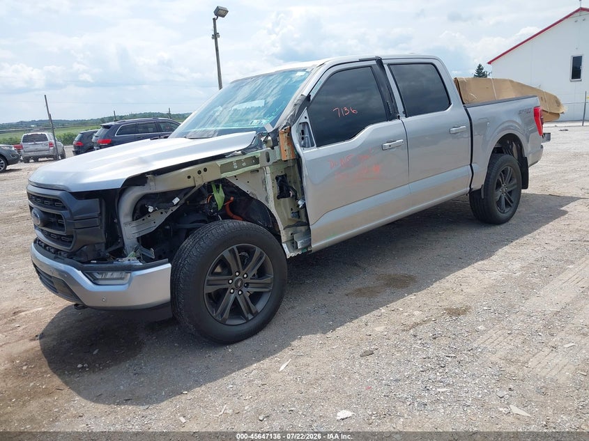 Vin: 1ftfw1e55nkd85652, lot: 46145691, ford f-150 xlt 20222