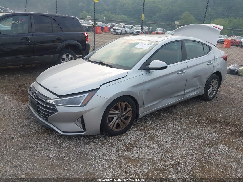 2019 Hyundai Elantra, Обидва боки, IAAI, VIN 5NPD84LF2KH413951 — фото 2