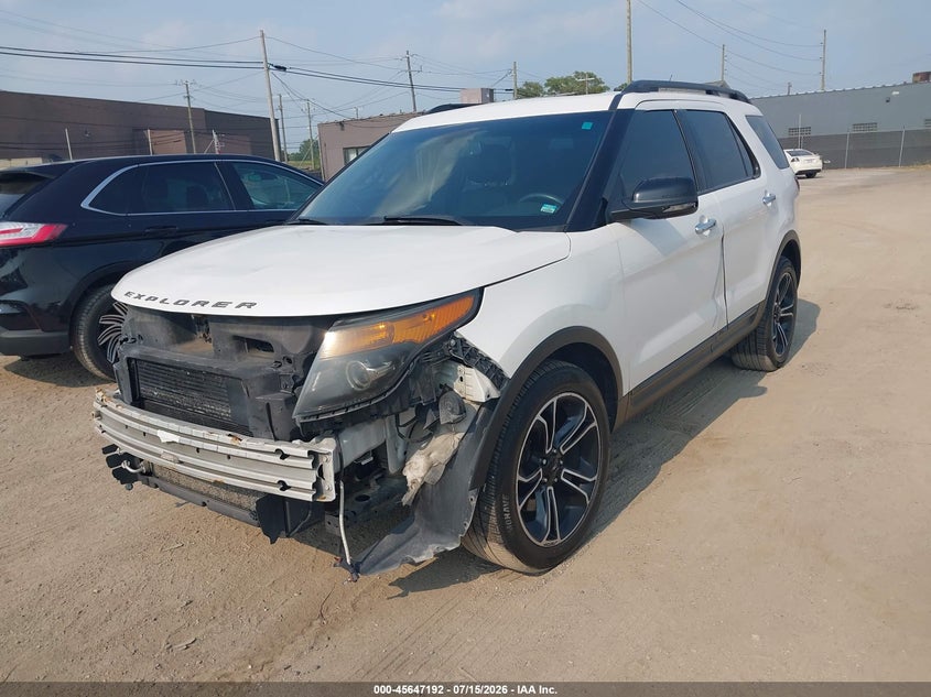 2014 Ford Explorer, Удар спереди, IAAI, VIN 1FM5K8GT9EGC51849 — фото 2