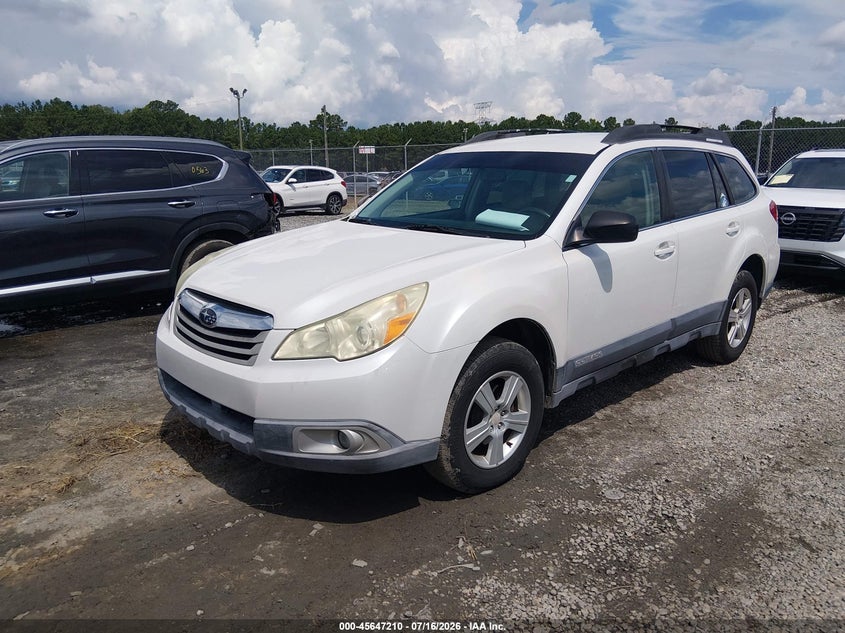 2010 SUBARU OUTBACK auction photo 2