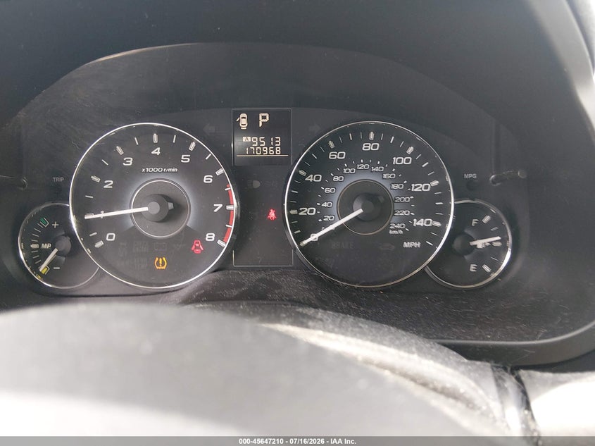 2010 SUBARU OUTBACK auction photo 7