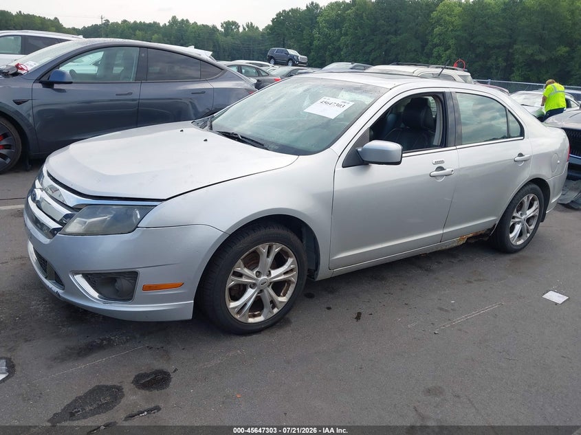 Vin: 3fahp0jg3cr221256, lot: 46145859, ford fusion sel 20122
