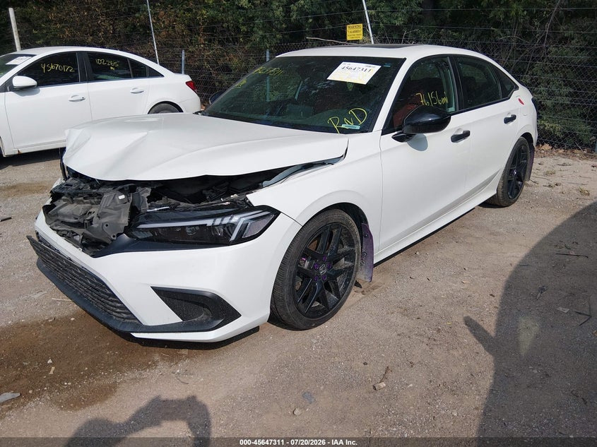 2023 Honda Civic, Right Front, IAAI, VIN 2HGFE1E58PH472671 — photo 2