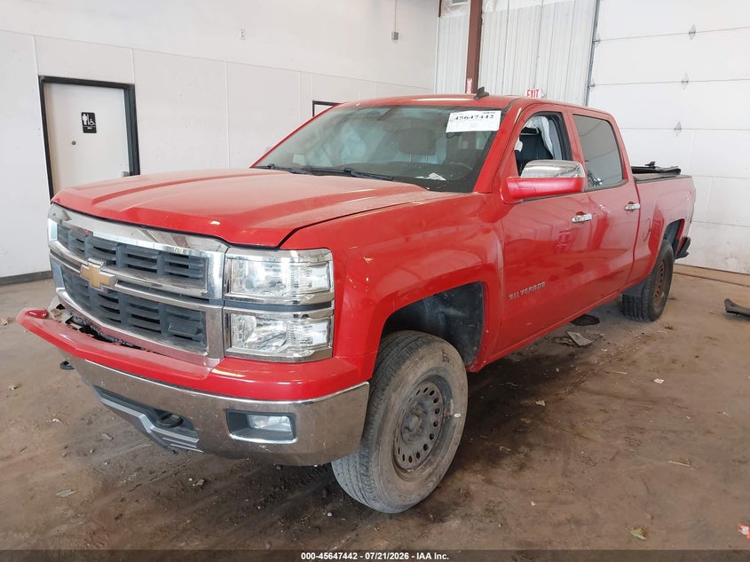 2014 Chevrolet Silverado, Front End, IAAI, VIN 3GCUKREC0EG156318 — photo 2