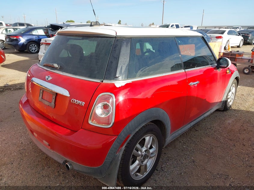 2012 MINI COOPER HATCHBACK 1.6L I-4 DOHC, VVT, 121HP