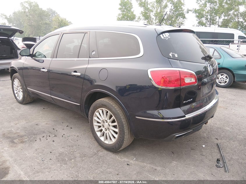 Vin: 5gakrbkd8fj151280, lot: 46146062, buick enclave leather 20153