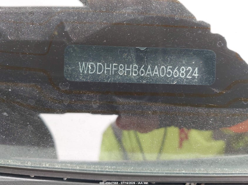 2010 Mercedes-Benz E 350 4Matic VIN: WDDHF8HB6AA056824 Lot: 45647568