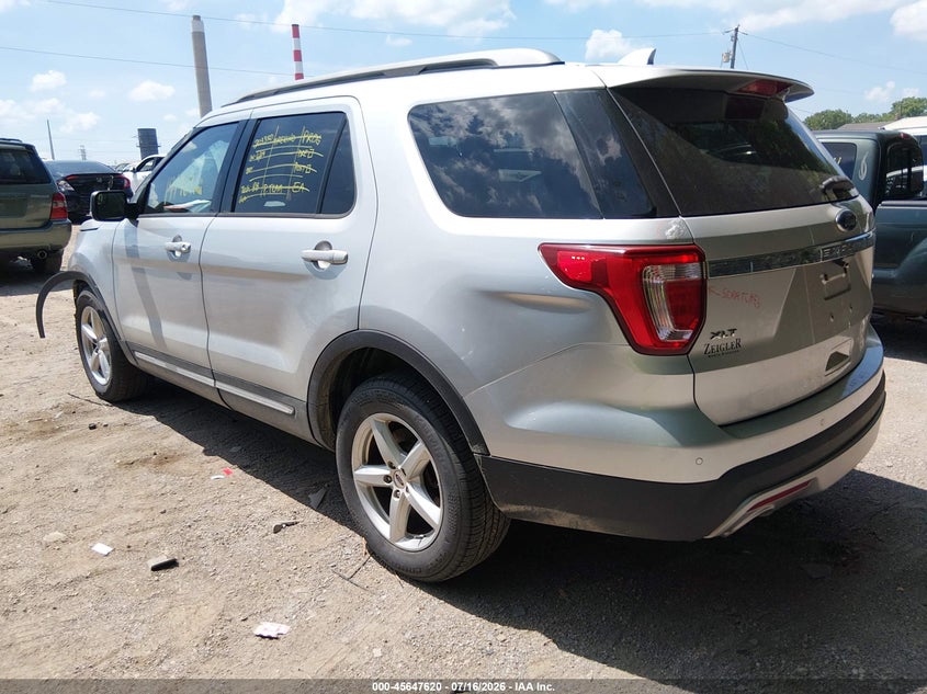 Vin: 1fm5k8d85hgc90135, lot: 46146175, ford explorer xlt 20173
