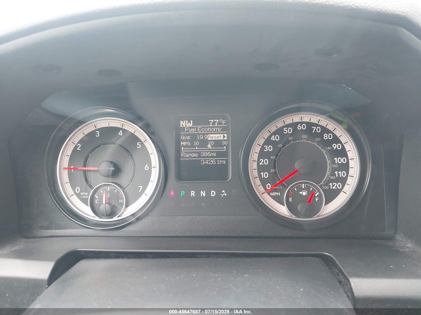 2016 RAM 1500 TRUCK 3.6L V-6 DOHC, VVT, 305HP