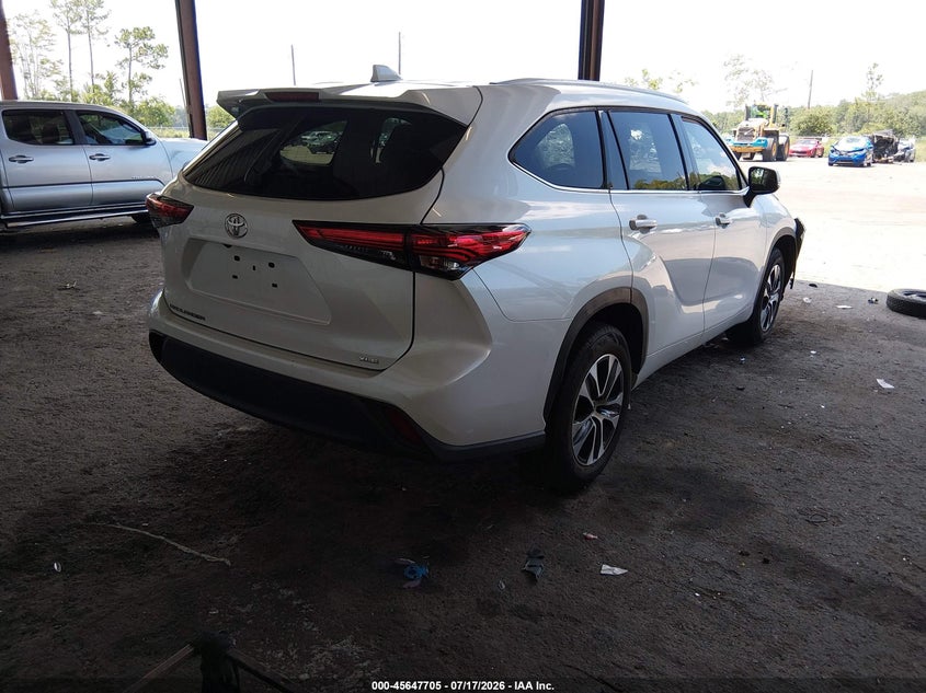 Vin: 5tdgzrah2ns142478, lot: 46146260, toyota highlander xle 20224