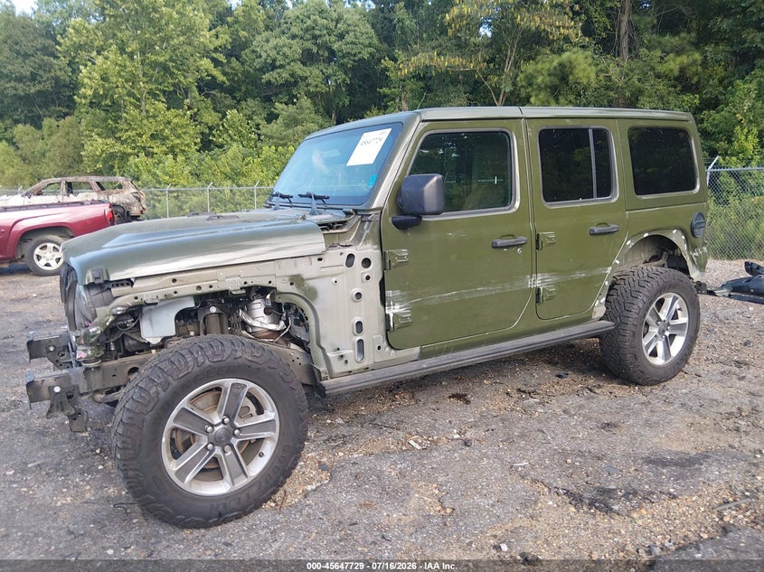 2021 Jeep Wrangler Unlimited Sahara 4X4 VIN: 1C4HJXEN3MW523562 Lot: 45647729
