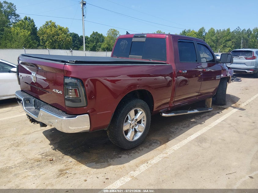 Vin: 1c6rr7tt4hs753646, lot: 46146375, ram 1500 big horn  4x4 6'4 box 20174