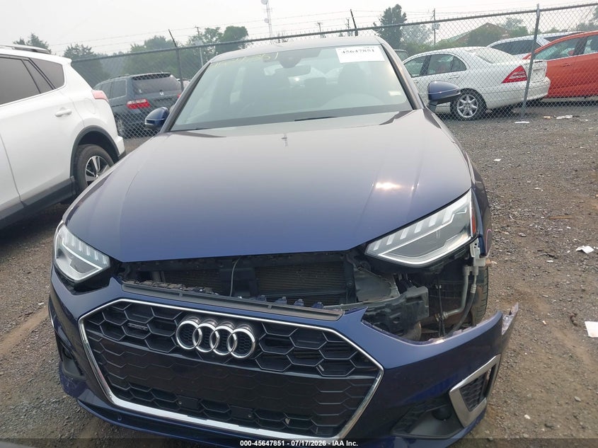 2024 Audi A4 Premium Plus 45 Tfsi S Line Quattro S Tronic VIN: WAUEAAF47RN013845 Lot: 45647851