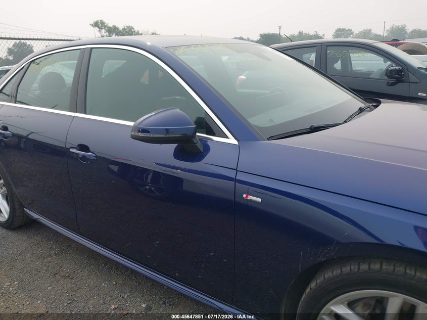 2024 Audi A4 Premium Plus 45 Tfsi S Line Quattro S Tronic VIN: WAUEAAF47RN013845 Lot: 45647851