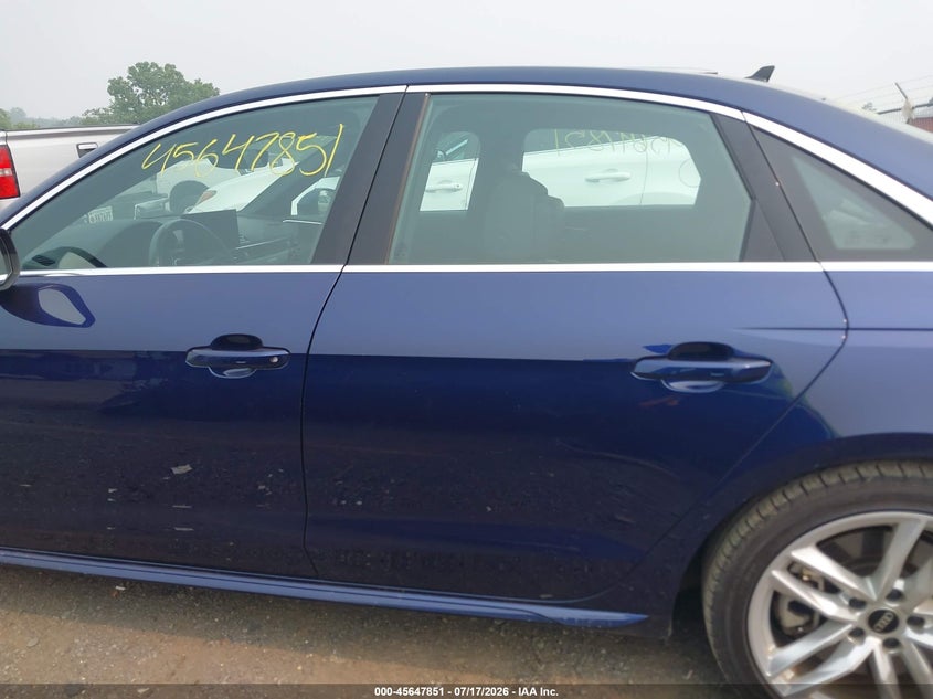 2024 Audi A4 Premium Plus 45 Tfsi S Line Quattro S Tronic VIN: WAUEAAF47RN013845 Lot: 45647851