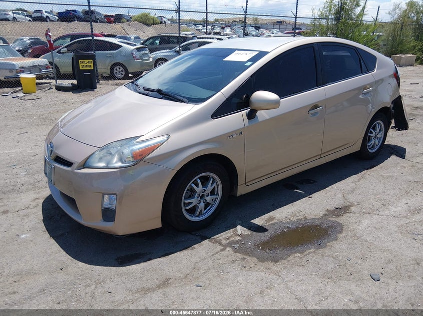 2010 Toyota Prius, Rear, IAAI, VIN JTDKN3DU0A0194216 — photo 2