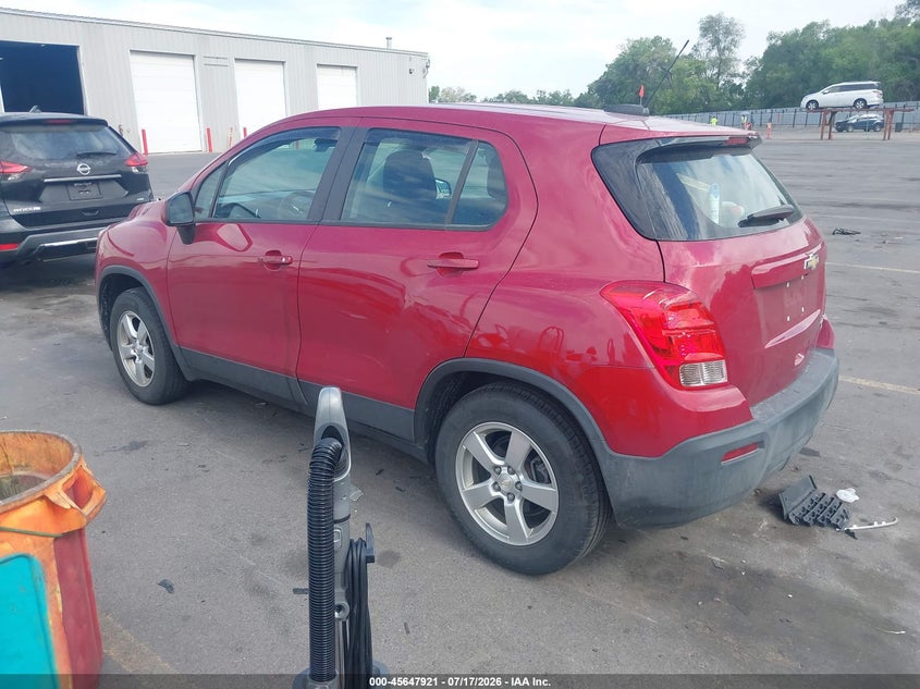 2015 Chevrolet Trax Ls VIN: KL7CJPSB7FB179701 Lot: 45647921
