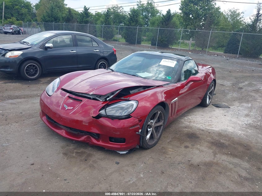 Vin: 1g1yw2dw7a5103134, lot: 46146506, chevrolet corvette grand sport 20102