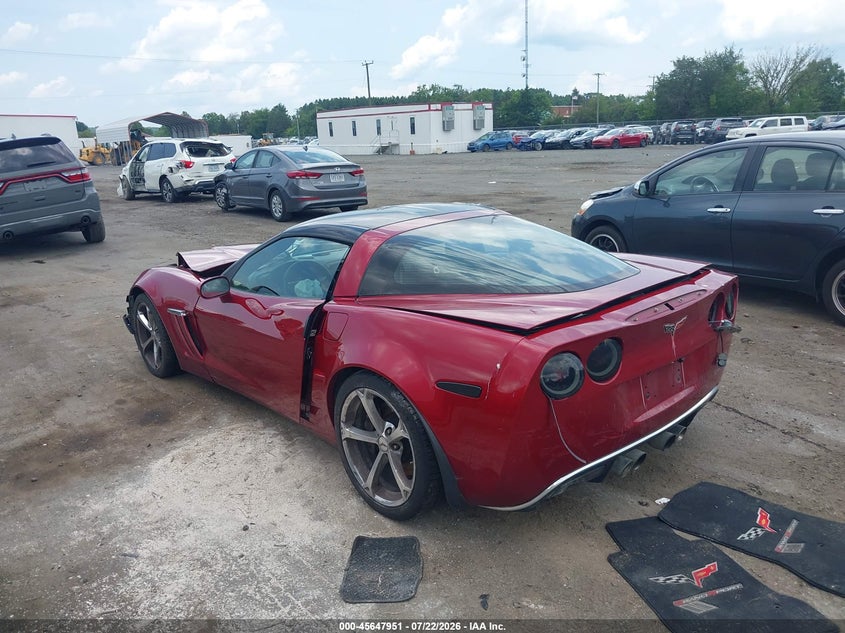 Vin: 1g1yw2dw7a5103134, lot: 46146506, chevrolet corvette grand sport 20103