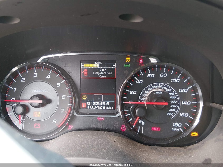2018 Subaru Wrx VIN: JF1VA1A61J9819517 Lot: 45647974