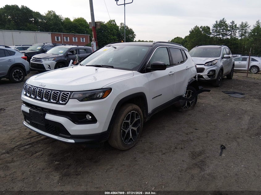 Vin: 3c4njdcn3rt164408, lot: 46146544, jeep compass limited 4x4 20242