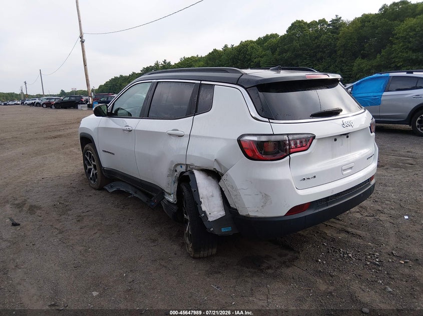 Vin: 3c4njdcn3rt164408, lot: 46146544, jeep compass limited 4x4 20243