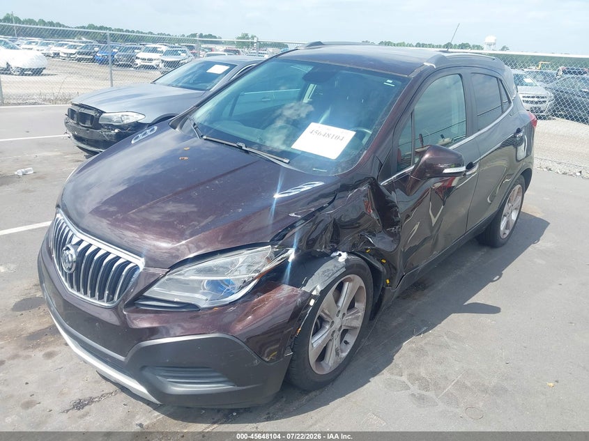 Vin: kl4cjasb2gb602633, lot: 46146659, buick encore 20162