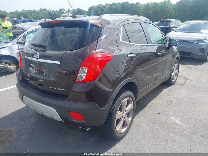 Vin: kl4cjasb2gb602633, lot: 46146659, buick encore 20164