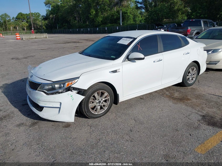 Vin: 5xxgt4l36jg244528, lot: 46146765, kia optima lx 20182