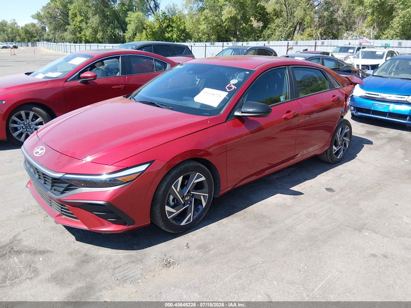 2025 Hyundai Elantra Sel Sport, Удар ззаду, IAAI, VIN KMHLM4DG3SU881770 — фото 2