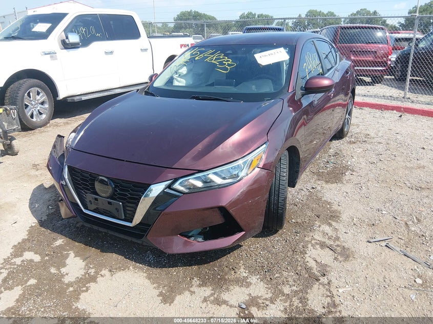 2022 Nissan Sentra Sv Xtronic Cvt, Right Side, IAAI, VIN 3N1AB8CV6NY253120 — photo 2