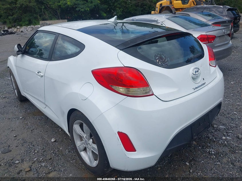 Vin: kmhtc6ad9eu185542, lot: 46146820, hyundai veloster base w/gray 20143