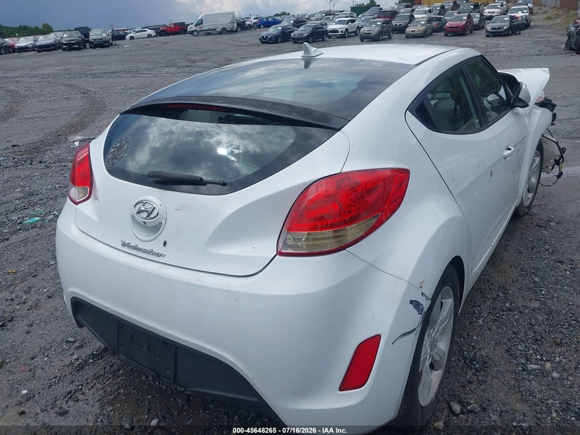 Vin: kmhtc6ad9eu185542, lot: 46146820, hyundai veloster base w/gray 20144