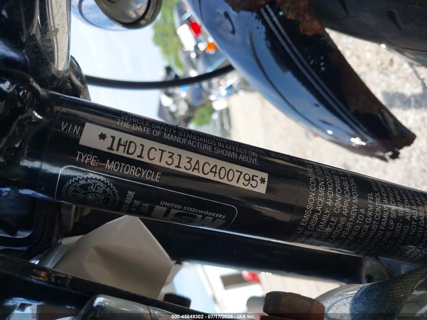 2010 Harley-Davidson Xl1200 C VIN: 1HD1CT313AC400795 Lot: 45648302