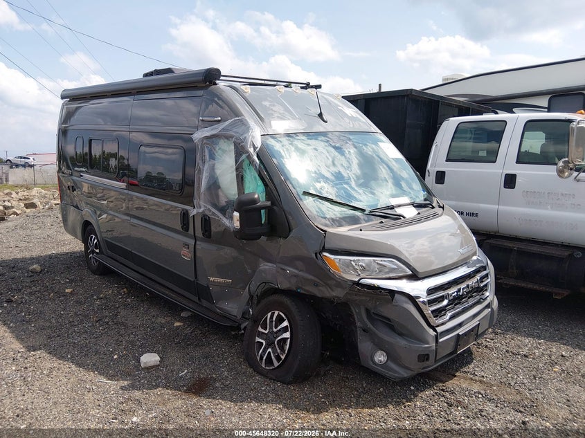 Vin: 3c6mrvjgxpe607032, lot: 46146875, ram promaster 3500 cargo van high roof 159 wb ext 2023 img_1